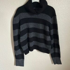 Calvin Klein stripped turtle neck sweater​